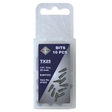 Bits 1/4″ TX15 L:25 mm pk/10