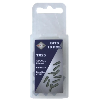 Bits 1/4″ TX15 L:25 mm pk/10