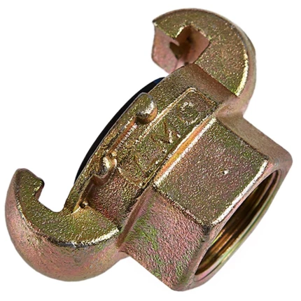 Klokobling m/gevindmuffe galv.