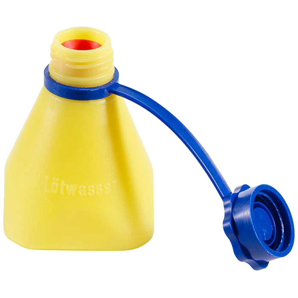 Masc flaske t/loddevand, 150ml gul m/udløbsstop Masc flaske t/loddevand, 150ml gul m/udløbsstop