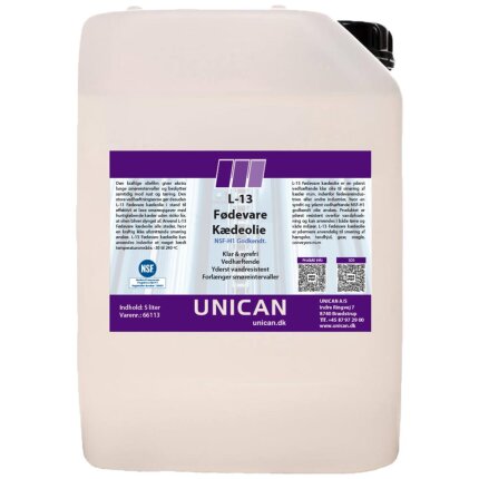 Unican L-13 fødevare-kædeolie 5ltr