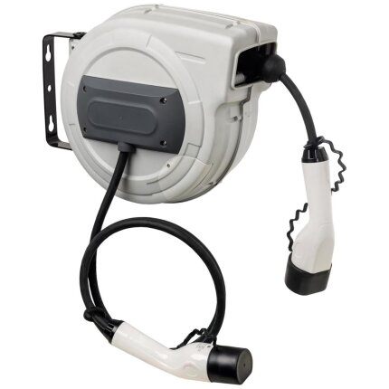 Kabelopruller t/el-bil, 11kW, 5+2mtr m/type 2 stik