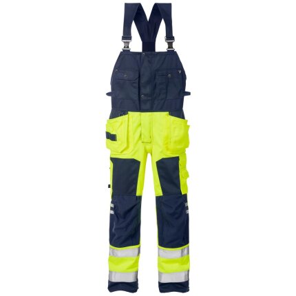 Hi-Vis håndværker overalls kl.2 1014 gul/sort C48