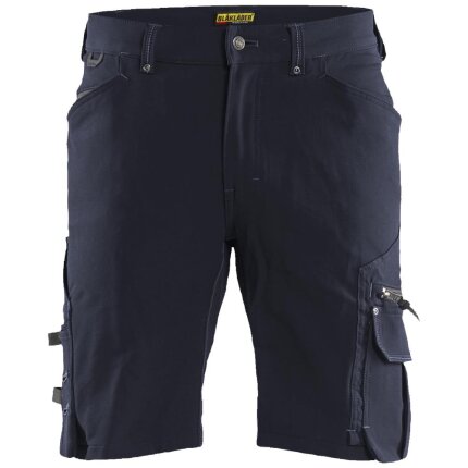 Håndværkershorts 1987 stretch mørk grå/sort C56