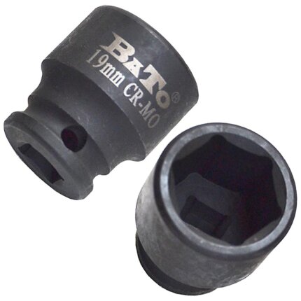 Krafttop 3/8″ firk. 19 mm 6kt.