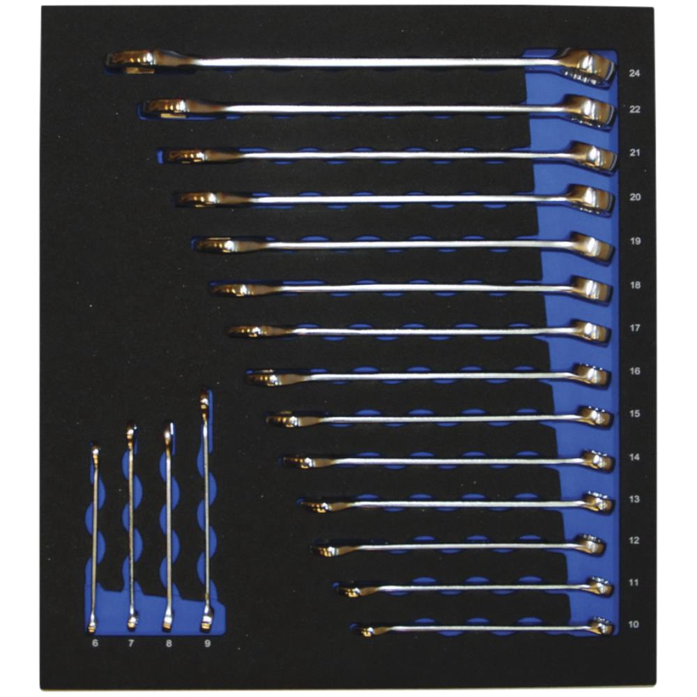 Ringgaffelnøglesæt 6-24mm B-EVA8908 Ringgaffelnøglesæt 6-24mm B-EVA8908