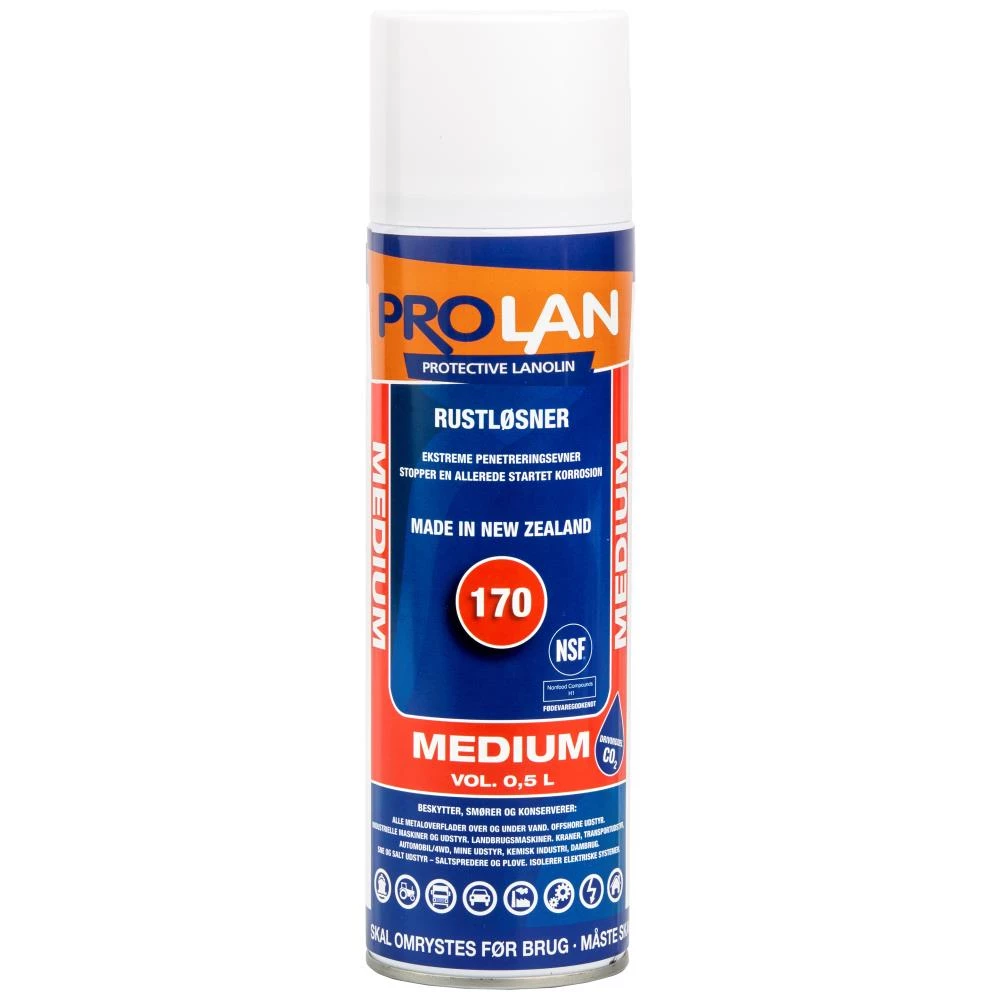 Rustbeskyttelse Prolan Medium spray 0,5 ltr Rustbeskyttelse Prolan Medium spray 0,5 ltr