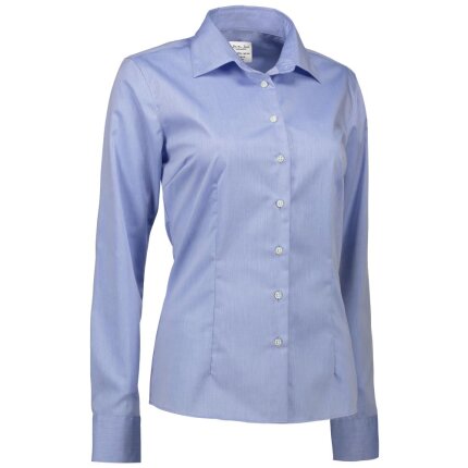 Business-skjorte twill dame modern fit sort 4XL