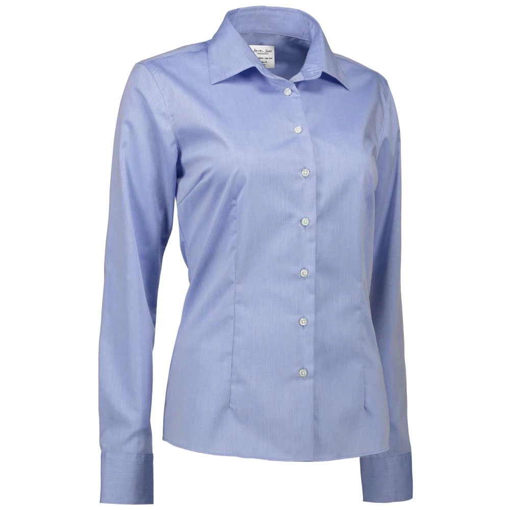 Business-skjorte twill dame modern fit sort 4XL Business-skjorte twill dame modern fit sort 4XL