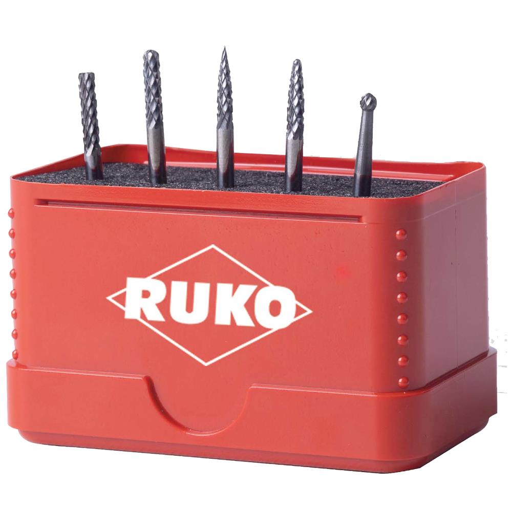 Fræsestiftsæt HM 3mm form A/C/D/F/G 5stk Fræsestiftsæt HM 3mm form A/C/D/F/G 5stk