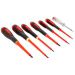 Ergo skruetrækkersæt VDE 1000V kærv/PH, 7 dele