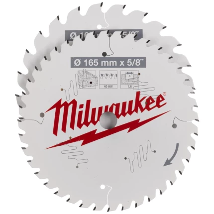 Rundsavklinge PW 165×15.87×1.6mm, 1×24ATB+1×40ATB