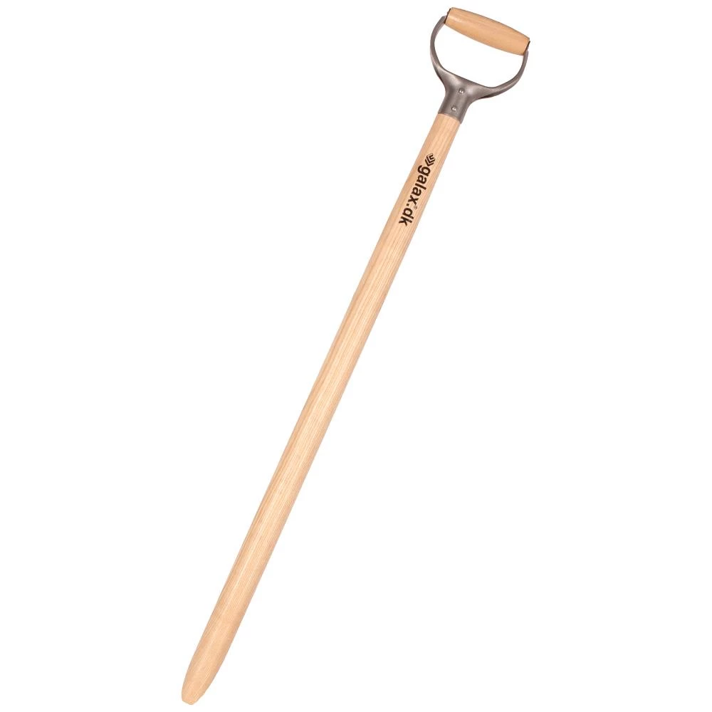 Galax spadeskaft, lakeret ask, m/D-greb, langt Galax spadeskaft, lakeret ask, m/D-greb, langt
