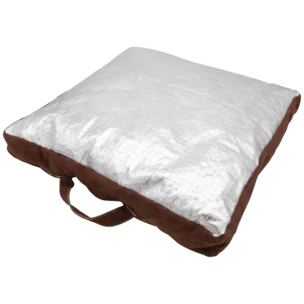 Svejsepude 50×50×8cm okselæder/alubelagt glasfiber