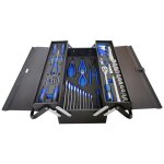 Værktøjskasse 3-rums m/indhold, 60 dele