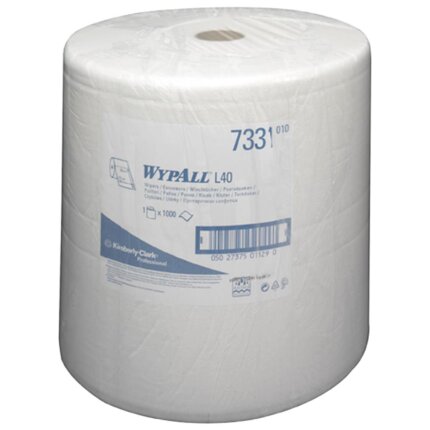 WypAll aftørringsrulle hvid 37cm×380mtr