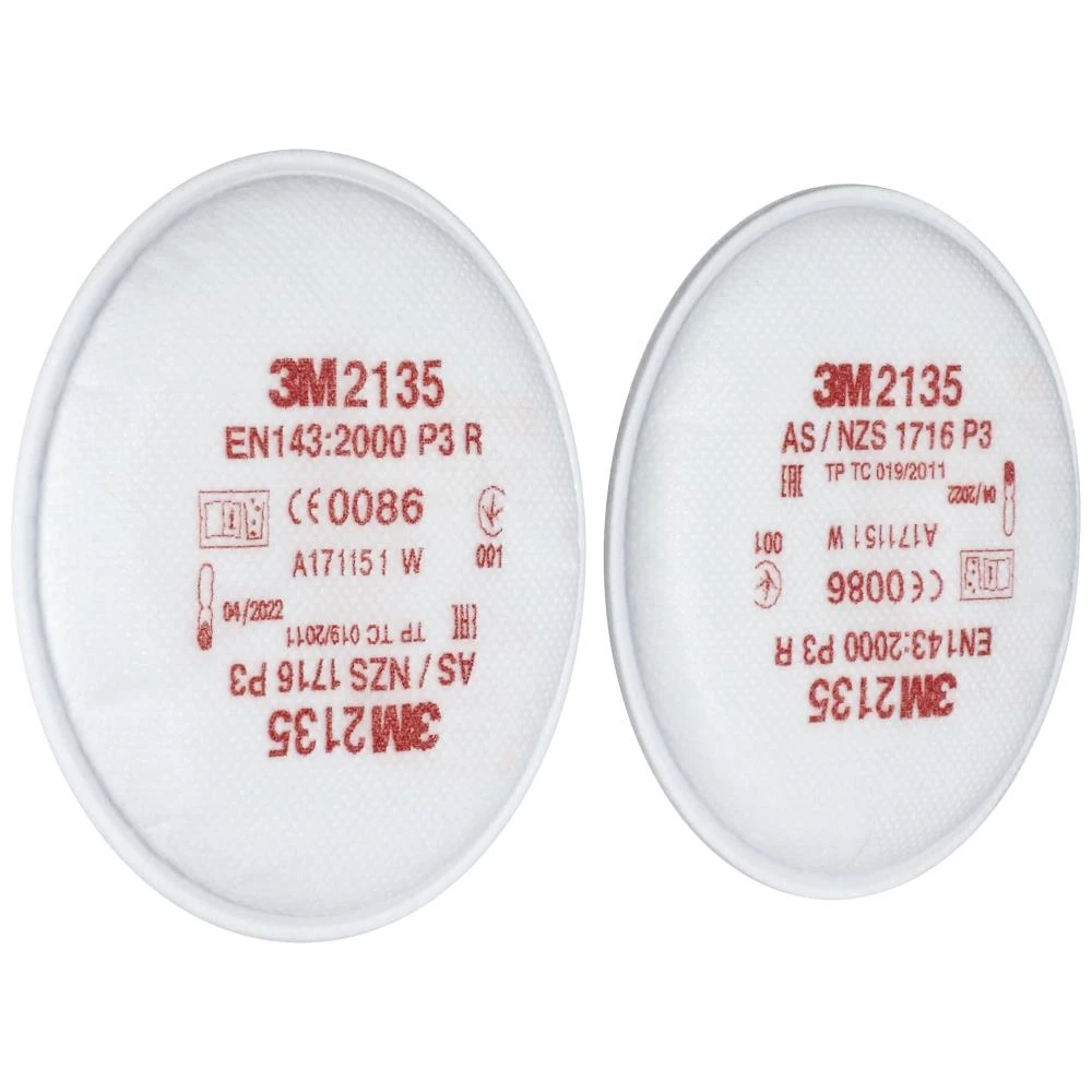 Partikelfilter 2135 P3 t/6000- og 6500-serie, 2stk Partikelfilter 2135 P3 t/6000- og 6500-serie, 2stk