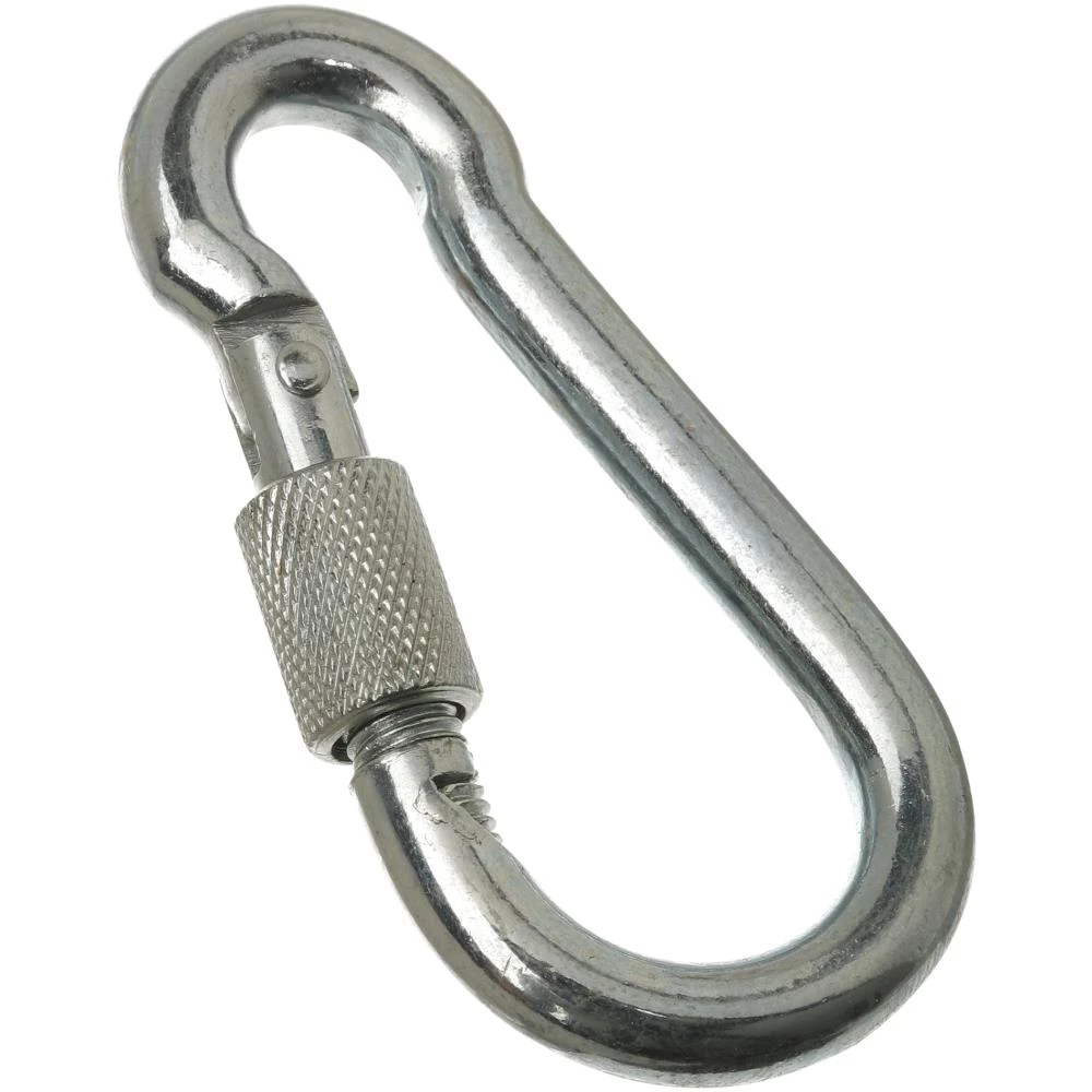 Karabinhage m/lås galv. 10×100mm Karabinhage m/lås galv. 10×100mm