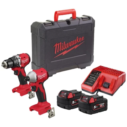 Powerpack 2 maskiner+2 batterier M18 BLCPP2A-502C