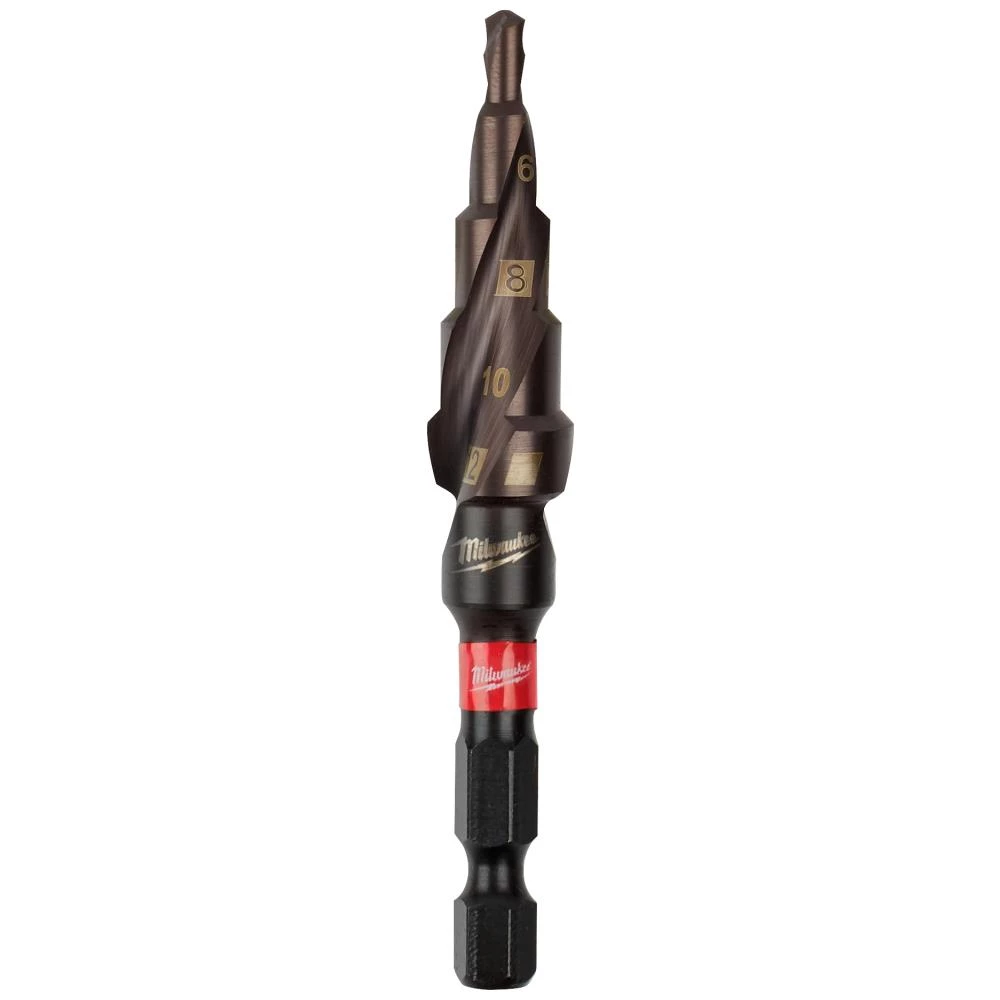 Trinbor TiAlN med 1/4″ 6kt skaft, 4-12mm, 5 trin Trinbor TiAlN med 1/4″ 6kt skaft, 4-12mm, 5 trin