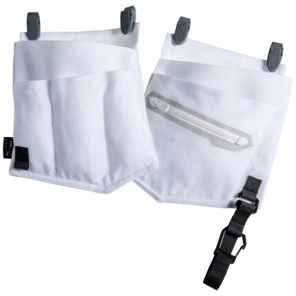 Costumized hængelommer Cordura maler hvid one-size