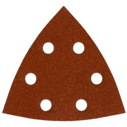 Slibepapir trekantet 93×93mm m/huller