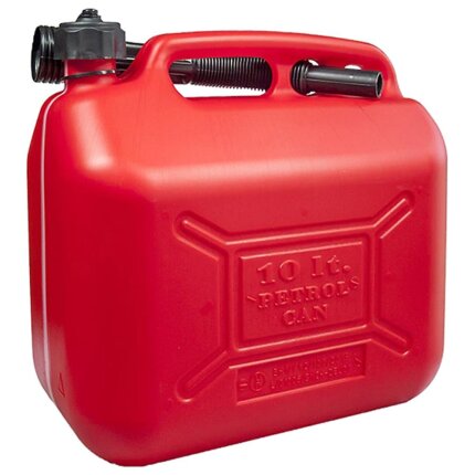 Sprehn benzindunk heavy duty, rød plast 10ltr