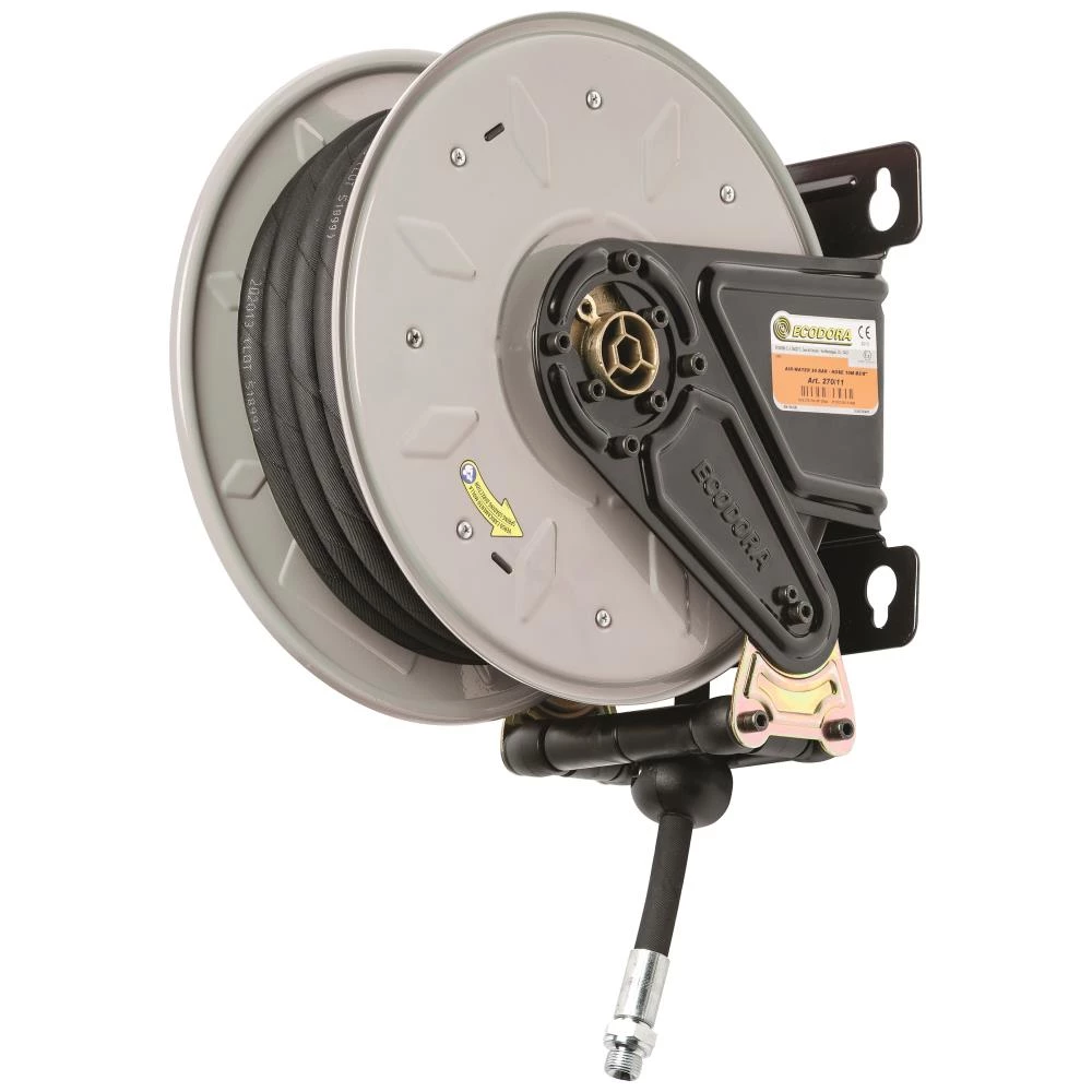 Aut. slangeopruller luft/vand 20bar, 3/8″×10mtr Aut. slangeopruller luft/vand 20bar, 3/8″×10mtr