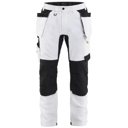 Arbejdsbuks 1770 stretch hvid/sort