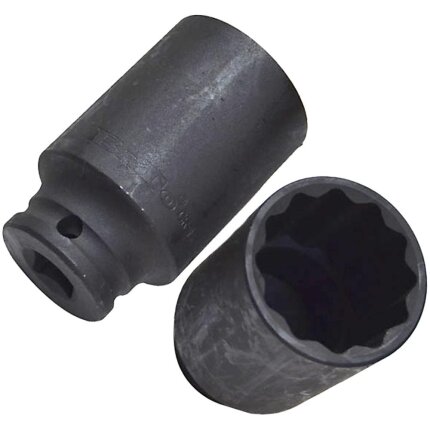 Krafttop lang 1/2″ firk. 24mm 12kt.