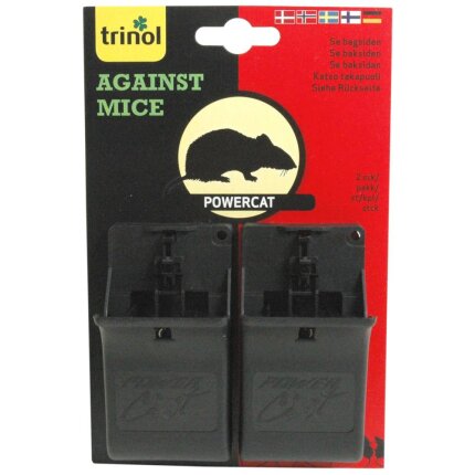 Trinol Powercat musefælde m/lokkemiddel, 2 stk