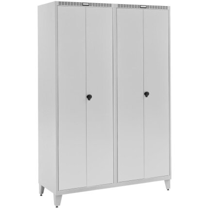 Garderobeskab dobbelt lige GDT21-6050174 grå/grå