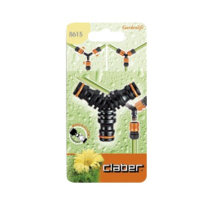 Claber Y-stykke 3 × nippel BL-pk