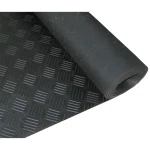 Dørkmåtte sort syntetisk 3 mm 1400mm bred pr meter