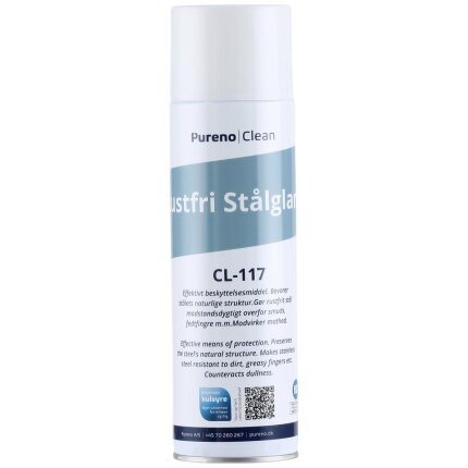 Pureno CL-117 rustfri stålglans spray 500ml