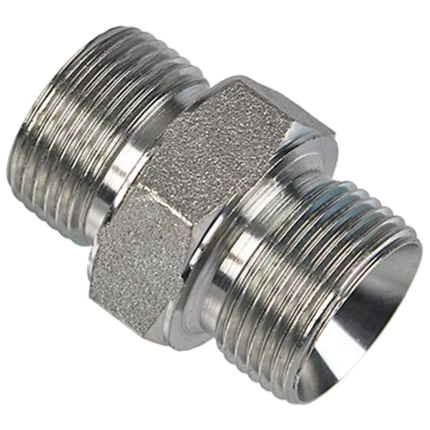 Hydraulisk brystnippel BMM tommer m/metrisk drøvle