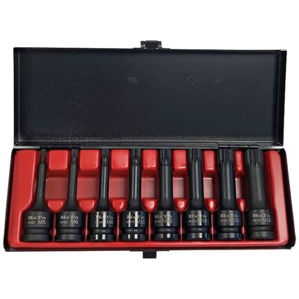 Bato kraftstifttopsæt 1/2″ XZN M5-M18, 8 dele