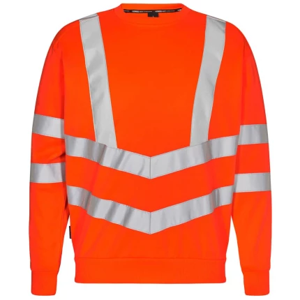 Safety sweatshirt hi-vis rød 6XL