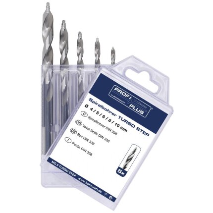 Bohrcraft borsæt KG5 HSS-G DIN338 4-10mm 5 dele