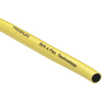 Tricoflex plastslange m/væv gul/sort