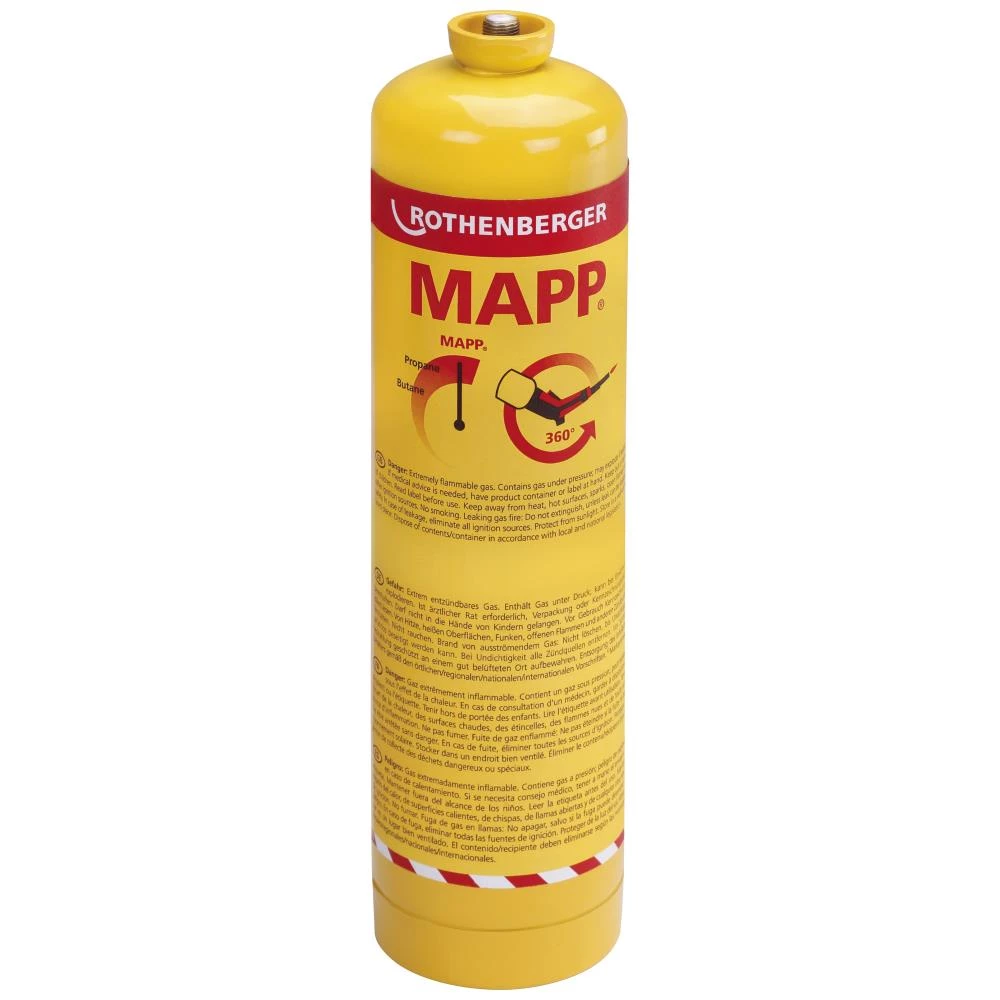 Rothenberger Mapp-gas propylen 2700°C, 380g Rothenberger Mapp-gas propylen 2700°C, 380g