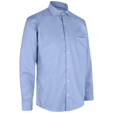 Business-skjorte Dobby Oxford modern lysblå 4XL