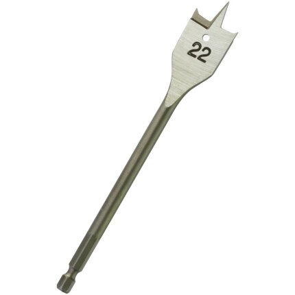 Fladbor 1/4″ 6kt skaft 22×152mm