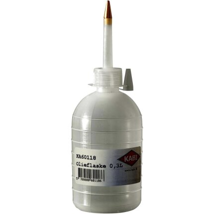Kabi olieflaske m/messingspids 0,3 ltr