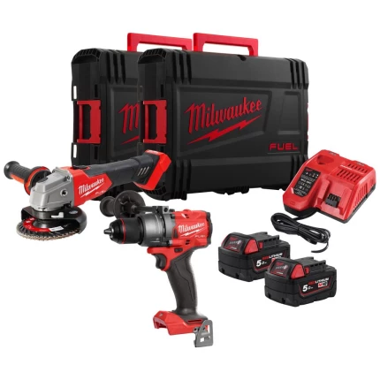 Milwaukee 2 maskiner + 2 batterier M18 FPP2E3-502X