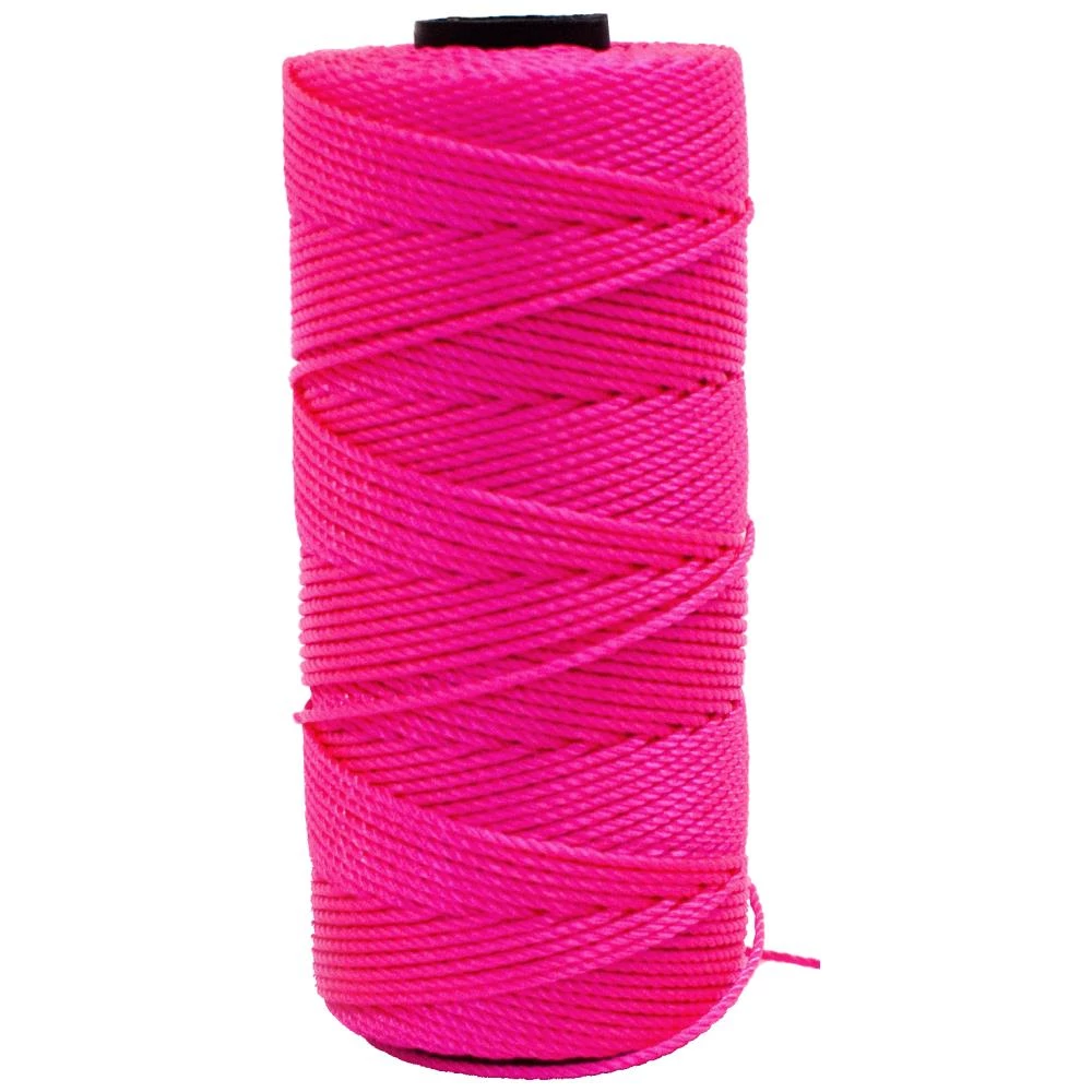 Mursnor 6/8 nylon 3-slået 1,2mm×120m pink Mursnor 6/8 nylon 3-slået 1,2mm×120m pink