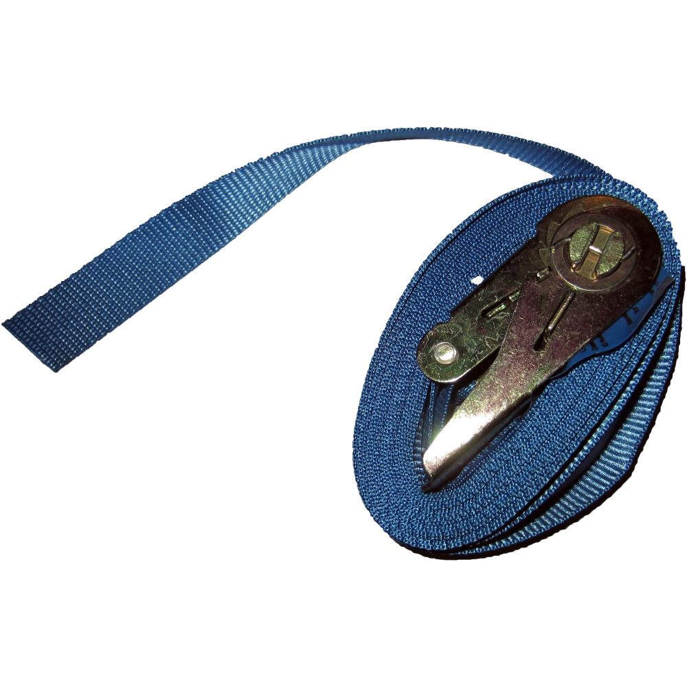 Surring 25mm u/krog blå 500kg 6,5m Surring 25mm u/krog blå 500kg 6,5m