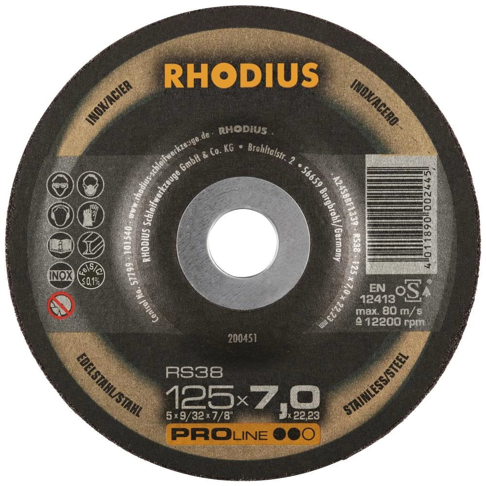 Rhodius Proline RS38 skrubskive Rhodius Proline RS38 skrubskive