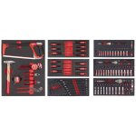 Værktøjsvogn 69cm, med indhold 131 dele