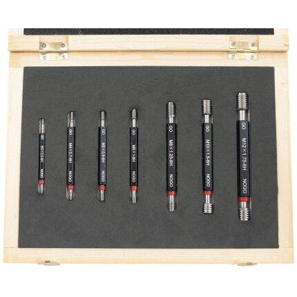 Gevindprøvedorne i sæt M3-M12 6H Go/NoGo